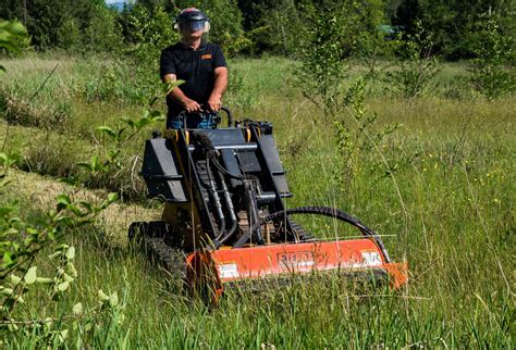 mini skid steer mower attachment